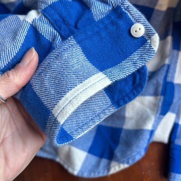 Madewell Blue and White Checkered Men's Fit Shirt - Picture 3 of 4